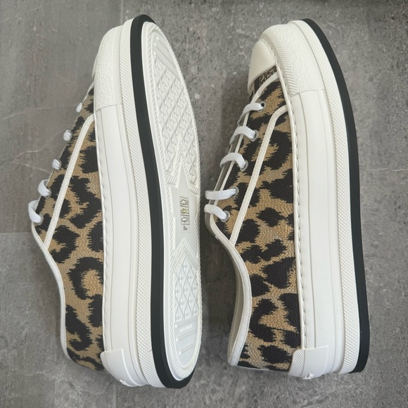 NWT Dior Walk’N’Dior Leopard Platform Sneakers, Size 9 - Picture 6 of 10